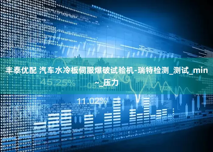 丰泰优配 汽车水冷板伺服爆破试验机-瑞特检测_测试_min~_压力